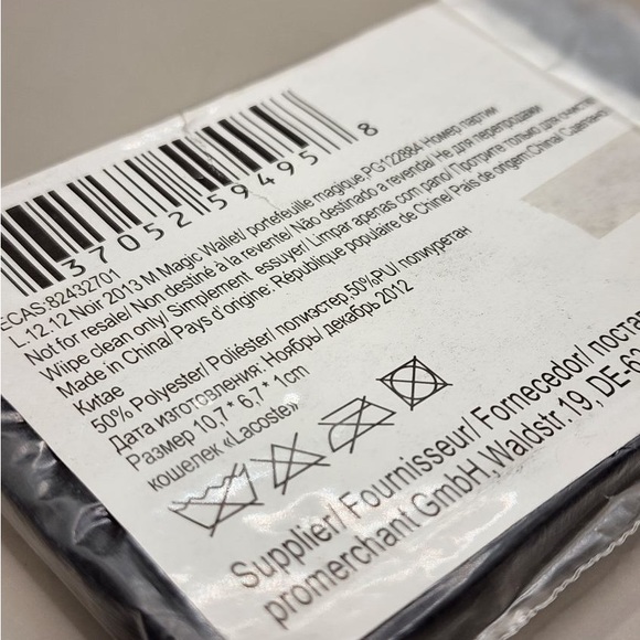 Lacoste L.12.12 Noir Men's Magic Wallet - Picture 6 of 6